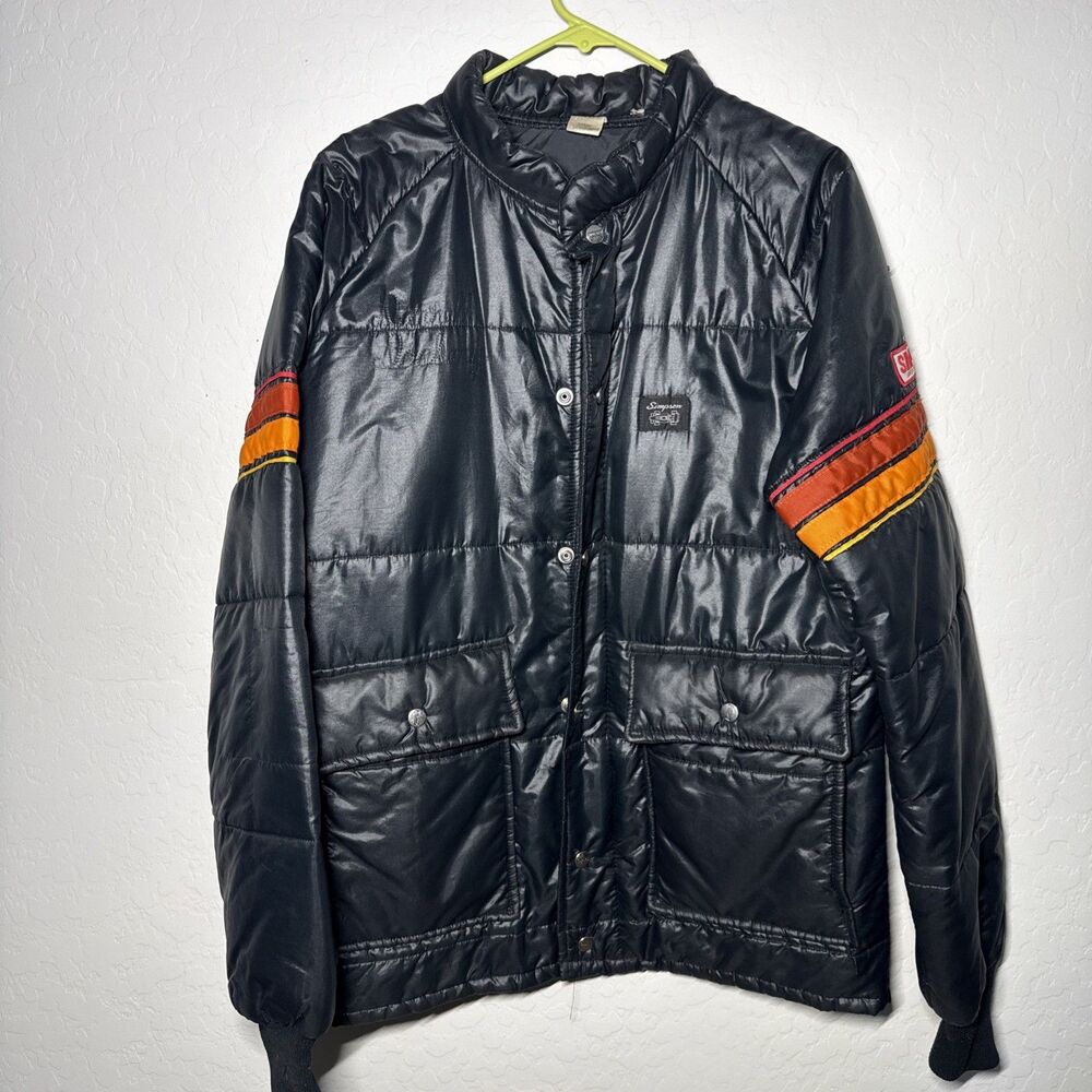 Vintage 1980s SIMPSON SAFETY EQUIPMENT Puffer Jacket Size large